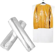 Angoily 50pcs Plastic Garment Storage Bag Clothes Bags for Closet Travel Hanging Dress Cover Large Dance Clothing Organizer Long Coat Dust Cover Clear Storage Bag for Suits Shops