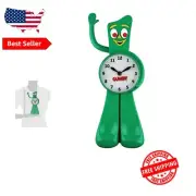 Gumby 3-D Motion Clock - Durable Multicolor Kids' Wall Decor with Analog Display