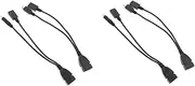jojofuny 2sets Micro USB to USB Adapter OTG Cable Phone Accessory Supports OTG Function 2pcs*2