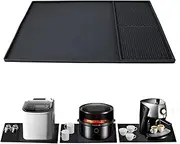MAEZOE Silicone Coffee Mat, 24" x 16" Coffee Bar Mat for Countertop, Coffee Bar Accessories Fits Under Coffee Maker, Espresso Machine, Dish Drying Mat