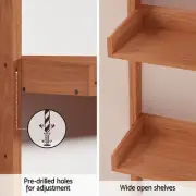 Bookshelf Floating Shelf CAPIZ Oak Modern Wall Storage Home Decor Organize 02-WD