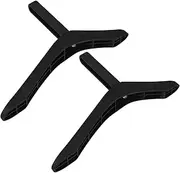 1 Set Tv Base Feet Tv Stand Bracket for Bedroom Living with Quick Assembly Space Optimization Screen Base Black