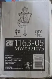 Cordelia 4 3/4” Exterior Wall Mount Light,New In Box,Black