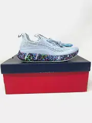 Reebok Womens 5 Zig Sky Energy Return Comfort Footbed Light Blue Running Shoes