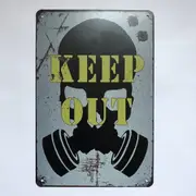 Keep Out Sign Metal Poster