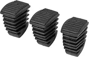 3Pcs Drum Rubber Feet, Bass Snare Hardware Seats Cymbal Stand Bracket Rack Pads Legs Replacement Percussion Parts Black for Drum Hardware (WC11)