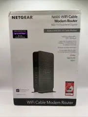 NETGEAR N600 WiFi DOCSIS 3.0, Cable Modem Router C3700. Brand New Sealed.