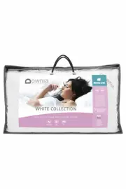 Downia WHITE COLLECTION white duck down & feather pillow (MEDIUM)
