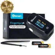 Fingertip Pulse Oximeter Blood Oxygen SpO2 Monitor OLED Display Portable Medical
