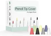 8 Pack Touchscreen Silicone Pencil Nib/Tip Protector Cap Compatible for Apple Pencil 1st/2nd,Pencil Tip Replacement Cover (Mixed)