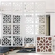 Hanging Room Divider, Openwork Wood Plastic Partitions Panel Screen,Waterproof Non-Fading Bedroom Office Study Decoration Screen