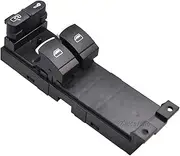 CCWUTQF/Electric Black Window Master Control Lifter Switch Console Replacement Compatible Bo Ra Go Lf 4 Pa Ssat 3B/3BG Seat 1J3959857(with Chrome)