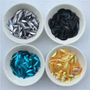 Cup Oval Loose Folded Sequins Eyes Shape Paillettes Crafts Wedding Sequin 720pcs