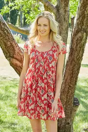 Retro Printed Dress--PAR-51040281S15