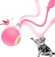 Interactive Toys for Indoor Cats with Birds Chirping and RGB Light - Motion Acti