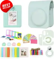 8 in 1 Gift Bundle for Instax Mini 12 Camera Case, Album, Accersories Mint Green