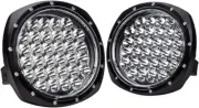 Autotek 7-Inch Off Road Round LED Lights (Pair of 2, Black) - 160W (80W Each), 1