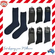 6Pairs Men Wool Work Socks Woollen Thick Thermal Warm Cushion Winter Heat Bulk