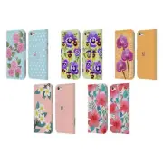 HEAD CASE WATERCOLOUR FLOWERS 2 LEATHER BOOK CASE FOR APPLE iPOD TOUCH MP3