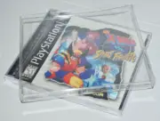 50 Video Game Clear Plastic Protectors Cases Display For Sony PlayStation 1 PS1