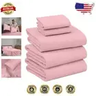 Luxurious 100% Cotton Split King Sheets Set - Soft, Breathable Percale Weave