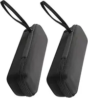 HANABASS 2 Pcs Eva Microphone Case Zipper Closure Portable Storage Bag for Handheld Mic Accessories Shockproof Holder for Travel Gigs and Studio Use