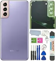 [A-Parts] Galaxy S21 Plus Back Glass Cover Housing Door Replacement for Samsung Galaxy S21+ Plus 5G SM-G996B G996U G996U1 G996W Back Glass Cover with Pre-Install Tapes (Phantom Violet)