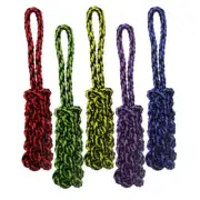 Multipet Nuts for Knots Rope Tug with Braid Assorted, 1 Each/16 in By Multipet