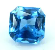 10.25 Ct Natural Santa Maria Blue Aquamarine Asscher Loose Gemstone Certified