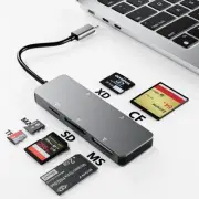 USB-C XD Picture Card Reader, 5Gbps 6-in-1 High Speed Card Reader for TF/SD/M...