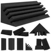 Bass Traps - 4 X 4 X 12 Inches Dense Thick Studio Bass Foam 12 Pcs Interval