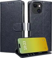Boyobacase Wallet Case for iPhone 12 mini,for iPhone 12 mini Case,PU Leather Flip Cover RFID Blocking Phone Cover with 3 Card Slots [Stand Feature] [Side Magnetic Closure]-Navy Blue