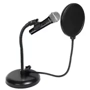 Rockville Microphone+Gooseneck Mic Stand+Pop Filter 4 Recording, Studio, Podcast
