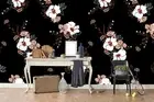 3D Floral Seamless Wallpaper Wall Mural Removable Self-adhesive 666