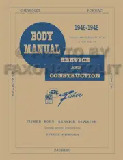 1946-1947-1948 Oldsmobile Body Shop Manual 60 66 68 76 78 90 98 Olds Repair Book
