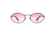 Miu Miu Sunglasses MU52YS 5AK06S Gold Brown Gradient Violet