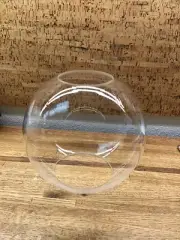 10" Clear Acrylic Lamp Post Globe Open Top And Bottom 4” & 5.25”