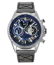 AVI-8 Hawker Harrier Matador Chronograph Tachymeter Slate Blue Dial Quartz AV-4125-03 Men's Watch
