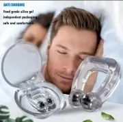 Anti Snoring Silicone Nose Clip Sleep Device Magnetic Snor decrease sleep Apnea
