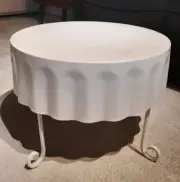 Ikea Backamo Low Side Table - White Powder Coated Steel -Brand New in Box Specal