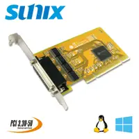 在飛比找PChome24h購物優惠-SUNIX PCI 4埠 RS-232擴充卡 (SER505