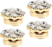 [LIFKOME] Flower Cufflinks Women's Headband Valentines Day Heart Decorative Picks Gold Cuff Links Ring Tassel Steel Tongue Pressing Board Shirts for Men Party Hat Headband Alloy