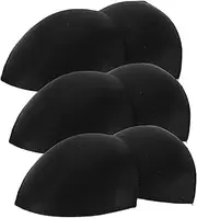 jojofuny Swimsuit Padded Cups 3 Pairs Bra Pads Push-up Hip Removable Comfortable Sponge Black
