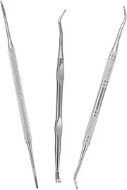 Ipetboom Double-ended Nail Picker Lifter for Ingrown Nails Stainless Steel Tool Set Perfect for Home Salon Travel