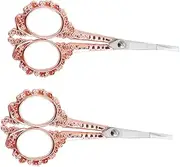 KAILIKETIY 2pcs Vintage Elegant Nail Clippers Manicure Tools for Fingernails and Toenails Portable Storage Case for Home and Travel Use