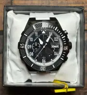 Invicta Aviator Chronograph Quartz Black Dial Men's White Strap Watch 39900