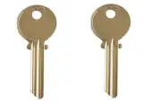 TWO KEY BLANKS FIT MEDECO LOCKS ILCO #1515 NICKEL SILVER LEVEL 1 5-PIN USA