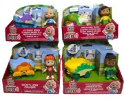 CoComelon Lane 4 pk - JJs Wagon, Ninas Buggy, Nicos Cruiser, Codys Trekker. NEW