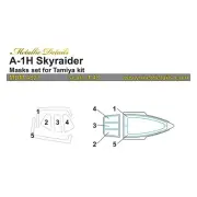 Douglas A-1H Skyraider. Painting Masks (for Tamiya) 1:48 For Aircraft Kit Model