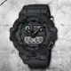 CASIO 卡西歐 G-SHOCK 尼龍錶帶 雙顯手錶(GA-700BCE-1A)